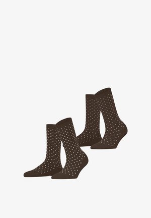 Esprit, SOCKEN FINE DOT 2-PACK - Sokken - chocolat