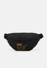 EA7 Emporio Armani - TRAIN CORE SLING BAG UNISEX - Bum bag - black/gold Thumbnail Image 1