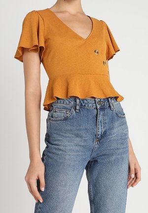 T-shirts print - mustard yellow