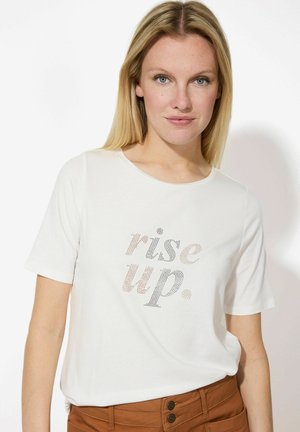 WITH RISE UP - T-shirt print - offwhite