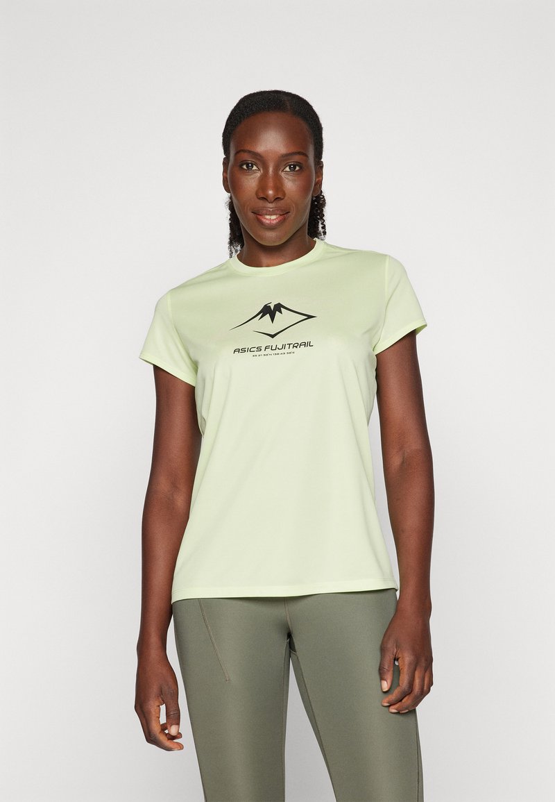ASICS FUJITRAIL LOGO TOP - Tričko s potlačou - cool matcha