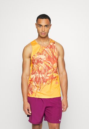 TRAIL RISE TANK - Top - light curry/habanero red