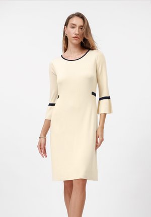 Anna Field Strikket kjole - ecru/navy