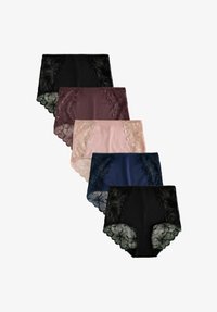 Selected, black navy praline nude