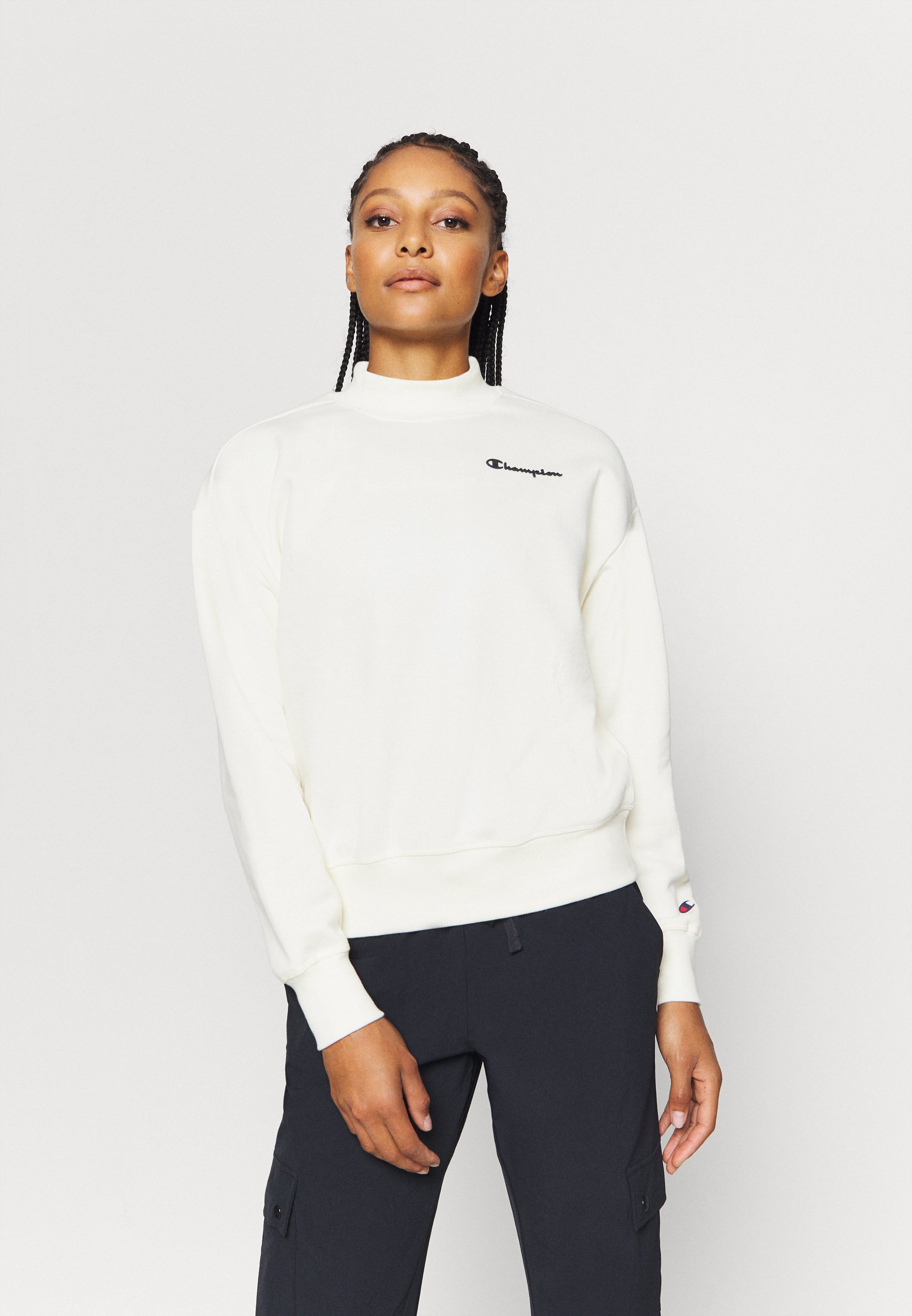 high neck champion sweatshirt