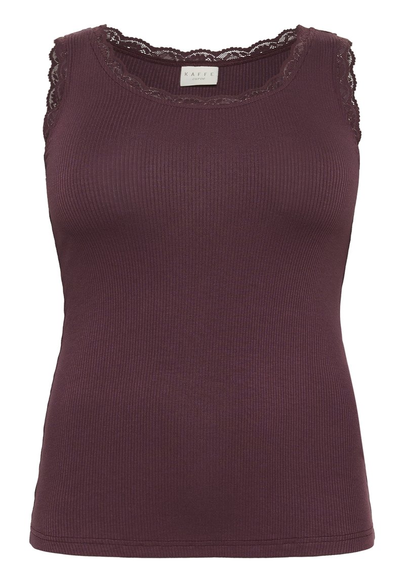 Kaffe Curve Top bordeauxrood