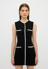 STRIPE DETAILED SLEEVELESS  - Tubino - black