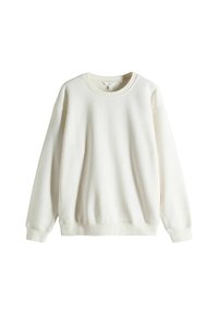 Crewneck-Sweatshirt in Off-White, aus weichem Material gefertigt. Verfügt über gerippte Bündchen und Saum, mit lockerer Passform und ohne sichtbare Muster oder Akzente.