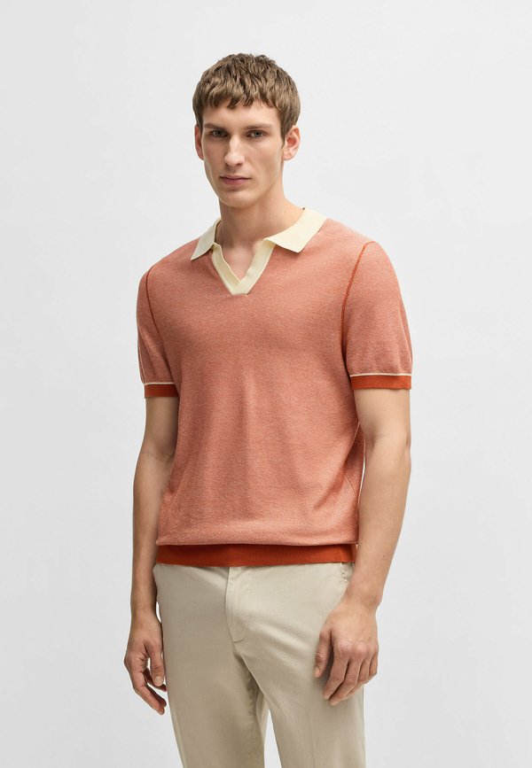 H JIANLUCA - Polo shirt - dark orange six