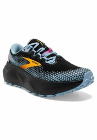 Brooks CALDERA 6 - Scarpe da trail running - black blue yellow