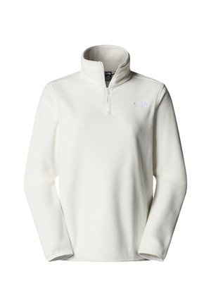 The North Face W GLACIER FLEECE 1/4 ZIP JACKET - Fleecegenser - white dune