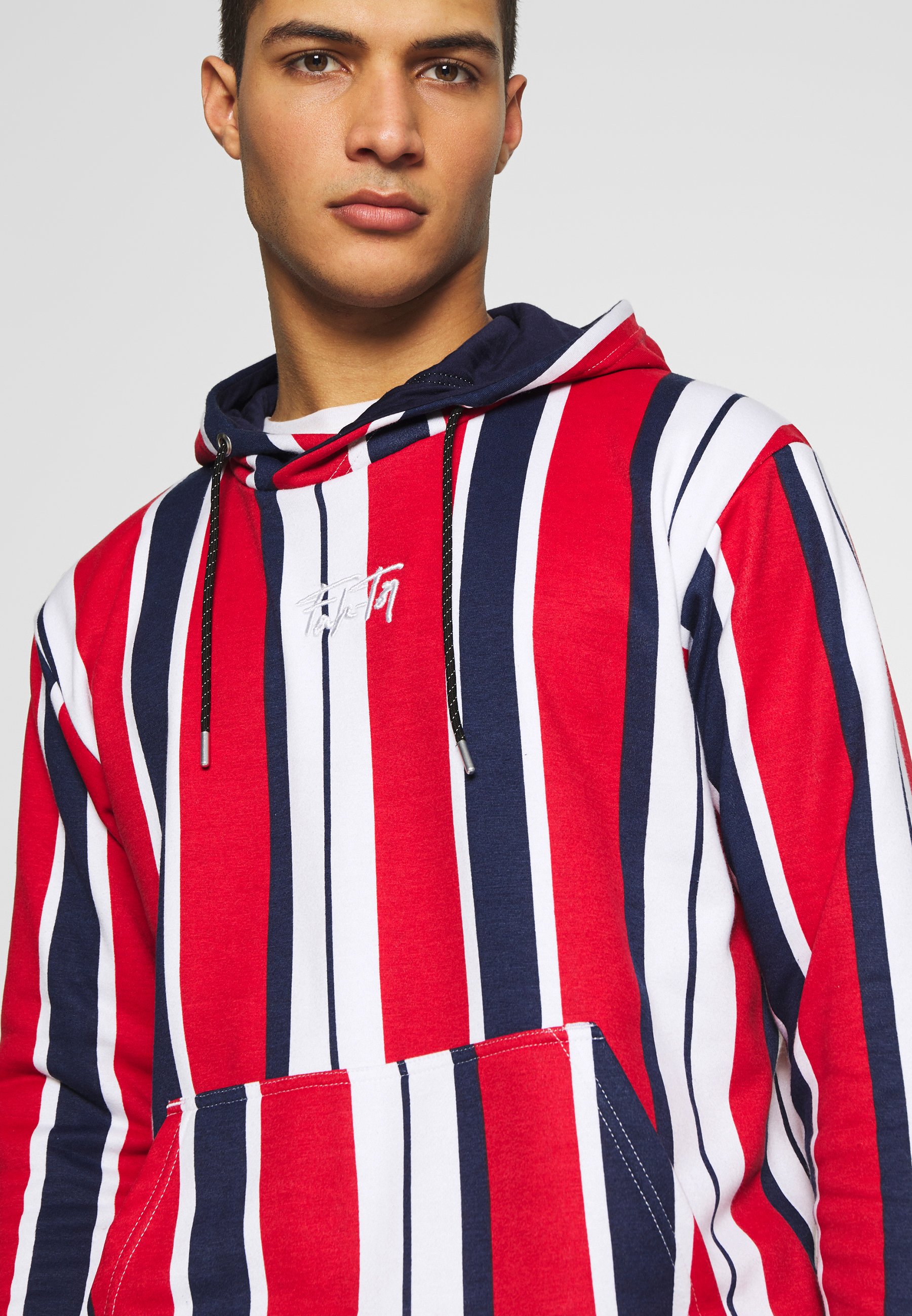 FAKTOR NOSTRA HOOD Hoodie redwhitedark blue Zalando.no FAKTOR NOSTRA HOOD - Hoodie - red/white/dark blue