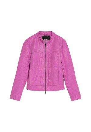 Desigual, SHORT FAUX LEATHER JACKET - Imitatieleren jas - pink
