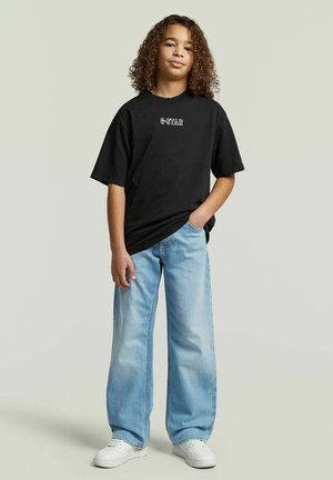 G-STAR, BOYS OVERSIZED T-SHIRT - T-Shirt print - dk black