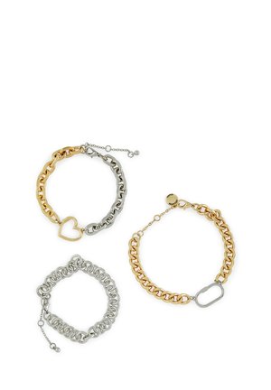 HEART CARABINER 3 PACK - Armbånd - silver-coloured