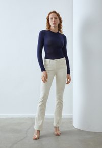Anna Field CREWNECK WITH WOOL MIX - Hosszú ujjú felső - dark blue