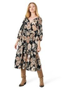 Noa Noa CAROLINA - Rochie de zi - print black beige