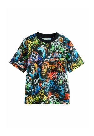 Next, T-SHIRT  - T-Shirt print - black graffiti controller