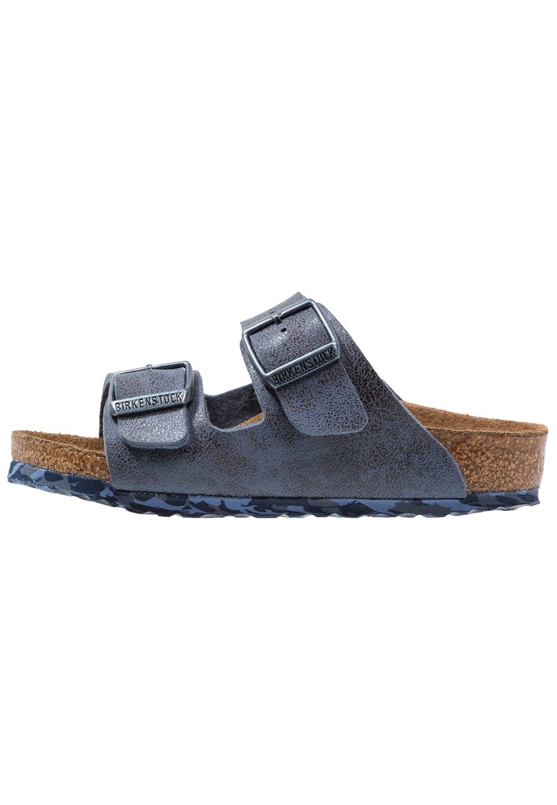 Birkenstock Muiltjes blauw Birkenstock Muiltjes blauw