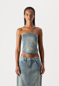Gestuz CORSAGE - Topper - mid blue washed