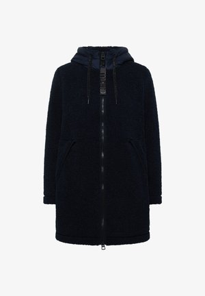 Cecil, STRUKTURMIX TEDDY-MANTEL MIT KAPUZE - Manteau d'hiver - dark navy blue