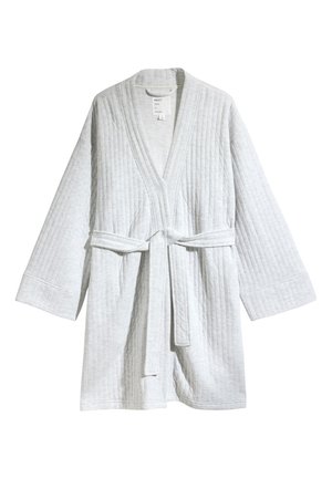 Next, REGULAR FIT - TEXTURED DRESSING GOWN . - Župan - grey