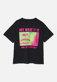 T-shirt estampada - black