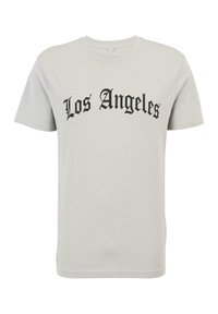 LOS ANGELES WORDING TEE - Trükipildiga T-särk - lightasphalt