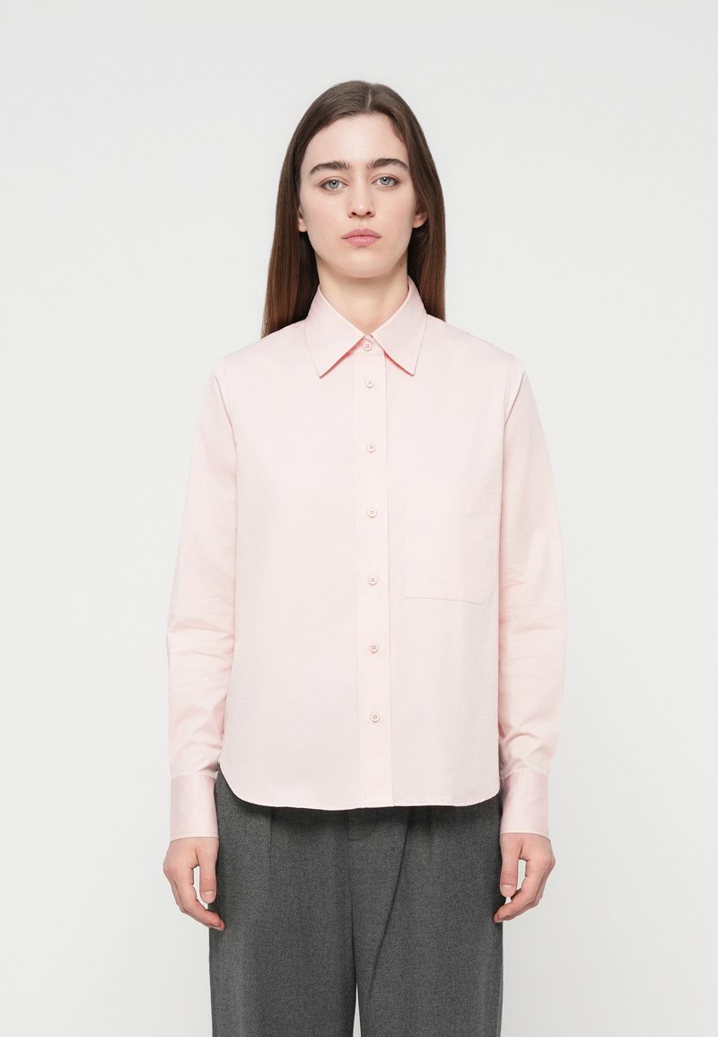 closed Overhemdblouse donkerroze