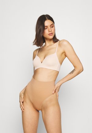 2PP HIGH WAIST THONG - Tanga - tan