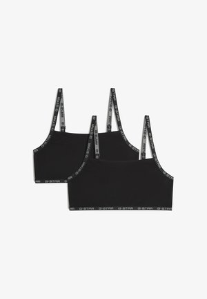 G-STAR, STRAPPY BRALETTE 2-PACK - Brassière - black