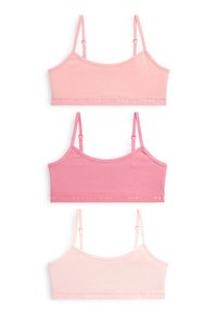 Next - 3 PACK STRAPPY CROP OLDER - Hosszított melltartó - pink Miniatűr kép 1