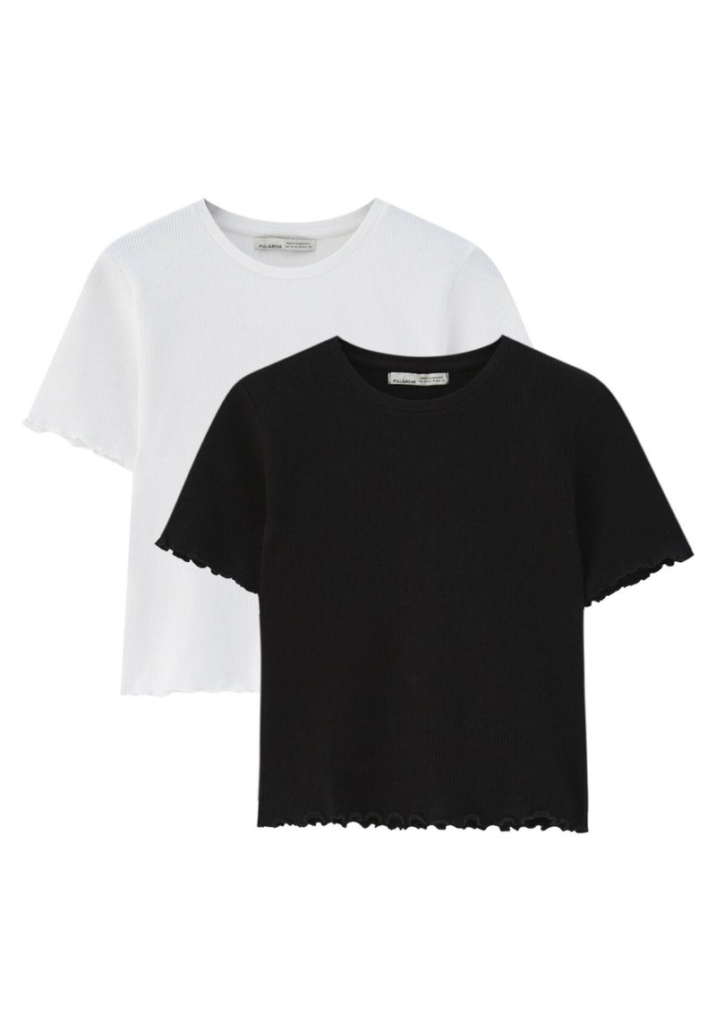 Damen T-Shirts | PULL&BEAR T-Shirt basic black/schwarz - NM23319 Damen T-Shirts | PULL&BEAR T-Shirt basic black/schwarz - NM23319