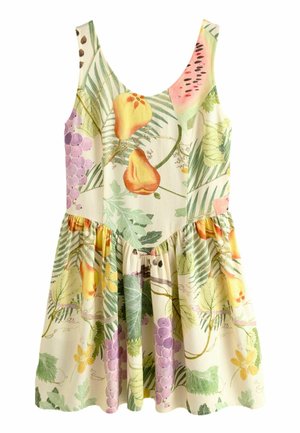 REGULAR FIT - SLEEVELESS SCOOP NECK WAISTED  - Rochie de zi - kew collection fruit print