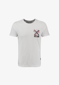 Key Largo MT KLTOUR ROUND - T-shirt con stampa - yellow/giallo Key Largo MT KLTOUR ROUND - T-shirt con stampa - yellow/giallo