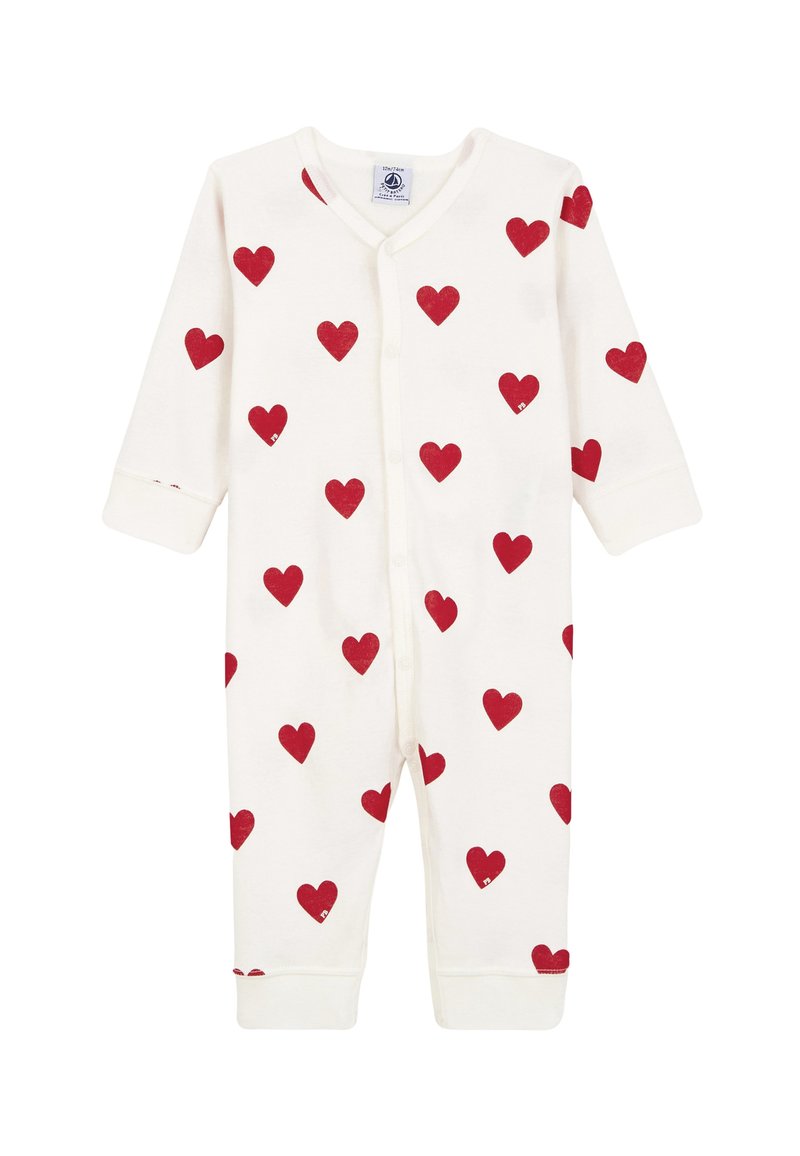 Petit Bateau DORS BIEN SANS PIEDS - Pyjamas - marshmallow/terkuit