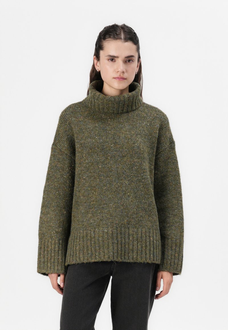 Vero Moda VMINGRID ROLL NECK PULLOVER - Vesta - grape leaf