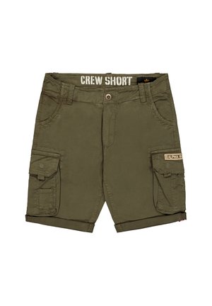 Alpha Industries, CREW SHORT - Pantaloni cargo - dark oliv