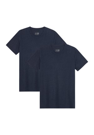 CREW NECK  2-PACK - Camiseta básica - dark navy