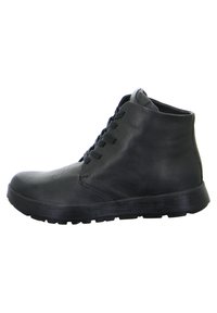 Stivaletto combat stringato da donna Les Tulipes in camoscio vintage