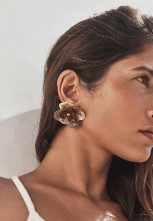 Next, Earrings - brown