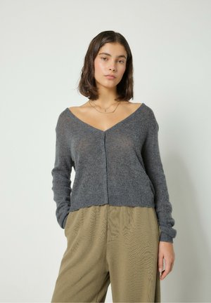 DUMY - Gilet - gris fonce chine