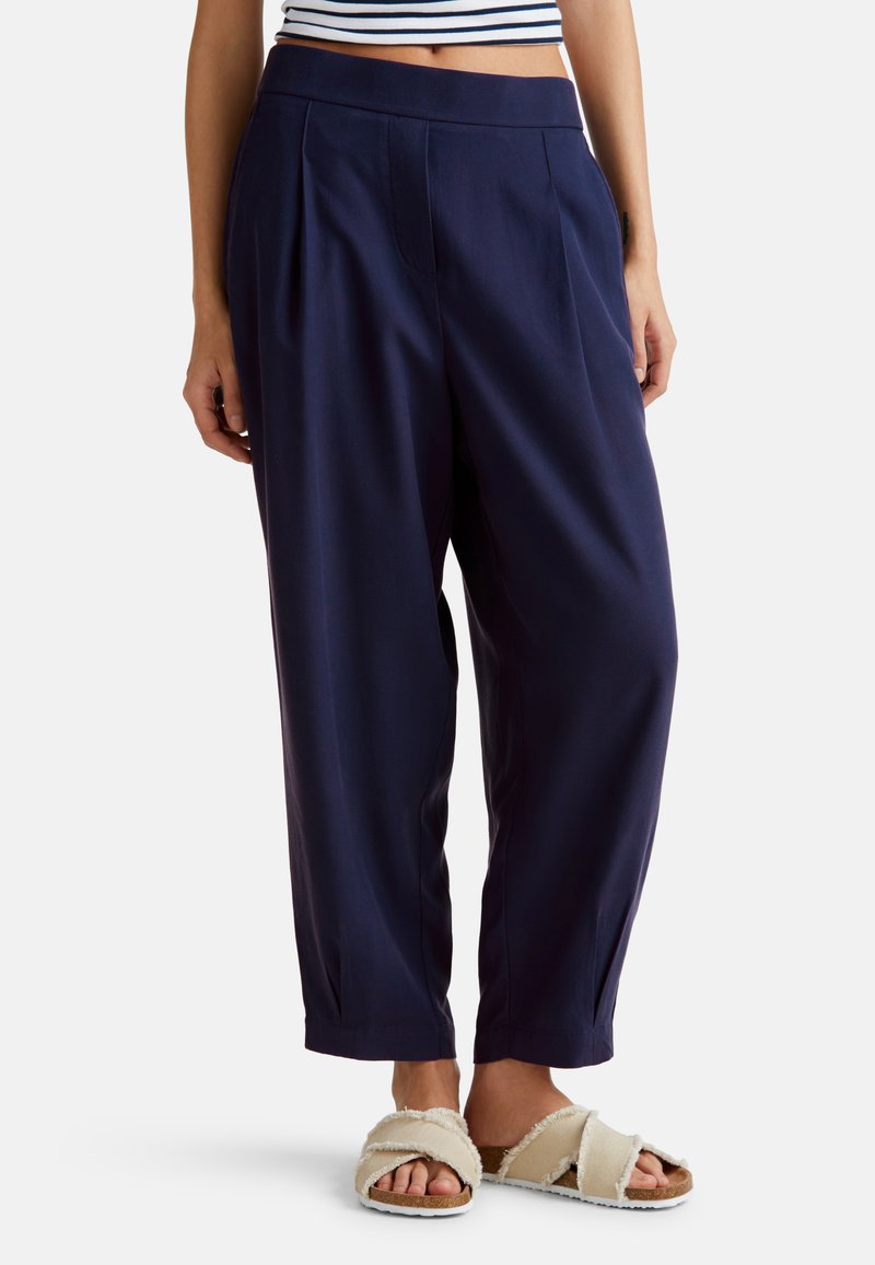United Colors of Benetton - WITH PLEATS , - Trousers - blue, Enlarge