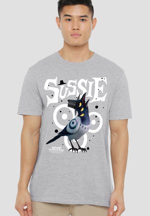 NETFLIX, KPOP DEMON HUNTERS SUSSIE THE BIRD - Print T-shirt - mottled light grey