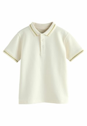 Next REGULAR FIT - SHORT SLEEVE TEXTURED - Poloshirt - ecru white