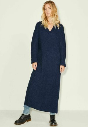 JJXX JXNICOLLE FLUFFY DRESS - Vestido de punto - dark blue