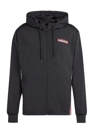 adidas Originals ADIBREAK FZ HDY - Hoodie - black/better scarlet/grey four