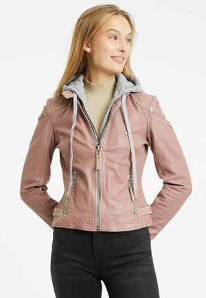 Lederjacke DONIE - Maze rose/rosa - old