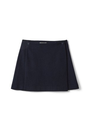 Stefanel, SHORT SKIRT. - Falda cruzada - navy blue