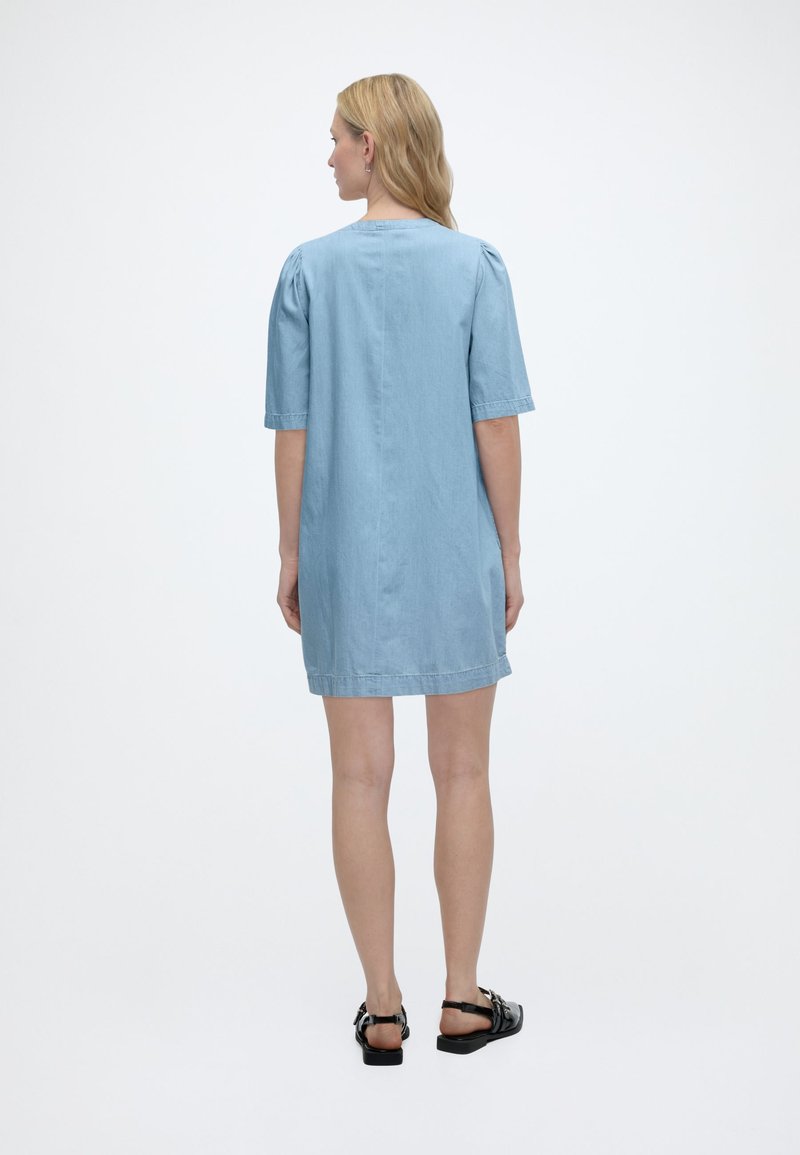 tom tailor denim dress Mini denim dress with slit pockets in blue by Tom Tailor